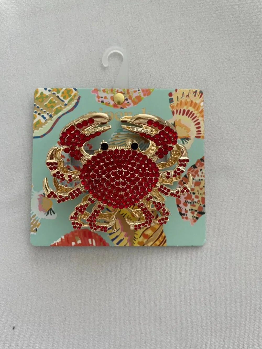Piper K Rhinestone Crab Hair Clip